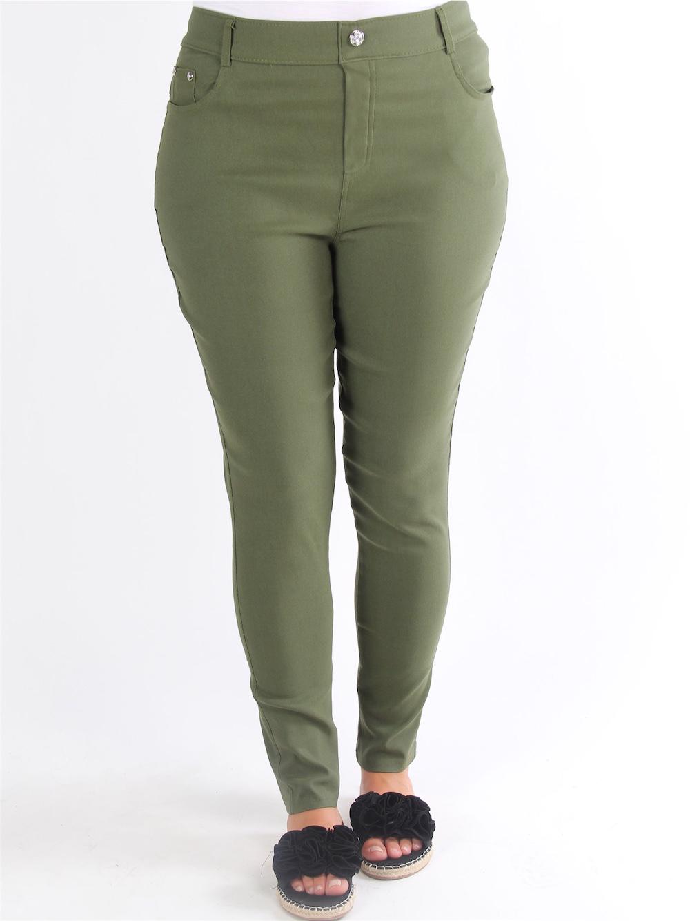 Olia - Sorte bukser med similitsten i knappen